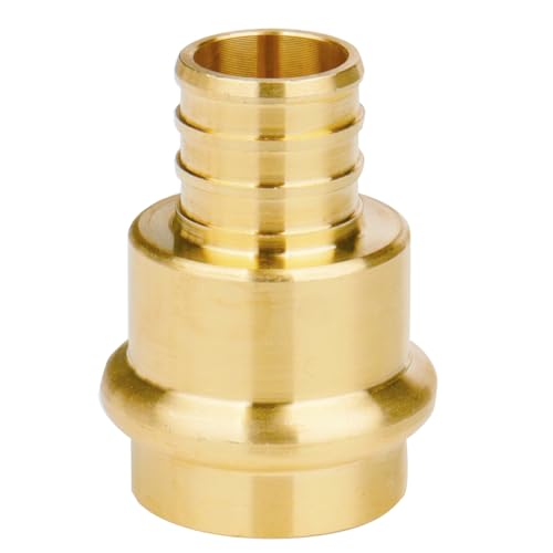 Image of WHK 10 Pack 3 /4 inch Press Pro press x 3 /4 inch PEX Adapter Crimp Fittings Coupling | for Connect from Cooper to Pex B Pipe,Pro press Copper to Pex Adapter 3 /4,Lead-Free Brass