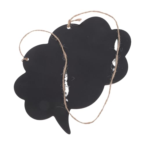 WRITWAA 3 Piezas Letrero de Pizarra Colgante de Madera Doble Cara con Cuerda, Espacio Amplio para Escribir, Adecuado para Bodas y Decoración de Cafés