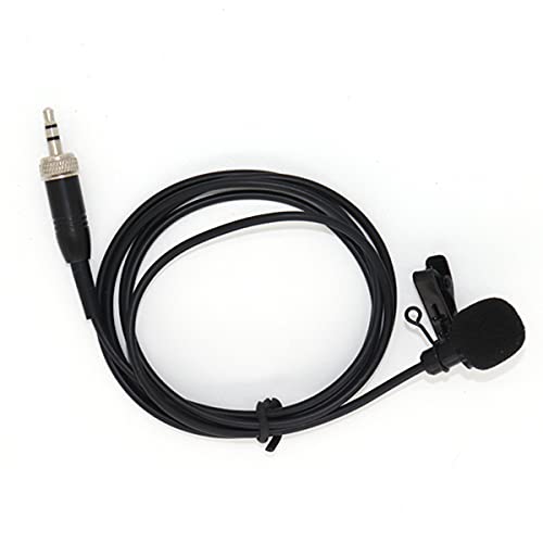 Xgwth Lavalier Microphone Omnidirectional Condenser Lapel Mic Compatible With Sennheiser Wireless System Transmitter Bodypack 3.5Mm Stereo Female Screw Plug With Clip & Cap #TOP5