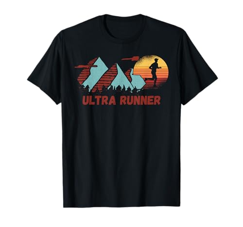 Ultra Runner Vintage Retro Runners Marathon Marathon Running Maglietta