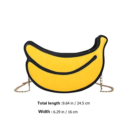 Girl Backpack Purse Girl Backpack Purse Fruit Handbag Leather Chain Messenger Bag Crossbody Cute Banana Shape Shoulder Wallet for Women Girls2