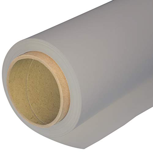 Huamei Seamless Photography Background Paper, Photo Backdrop Paper 8.9 x 36 Feet / 2.72 x 11 Meters, 21 Pursuit Grey (272121)