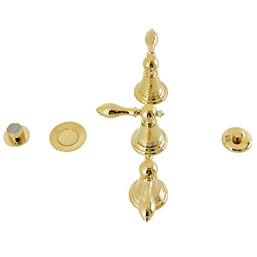 Kingston KB322AL Three-Handle Bidet Faucet, Polished Brass by Kingston Brass - Used condition - US$237.30