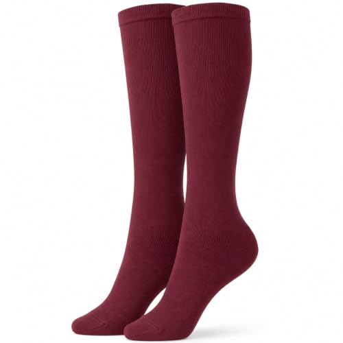 Image of juDanzy Solid Knee High Socks for Sports or School Uniforms