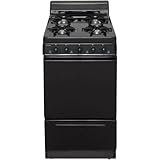 SAK100BP ADA Compliant Black 20 Electronic Spark Gas Range with 2.4 Cu. Ft. Capacity...
