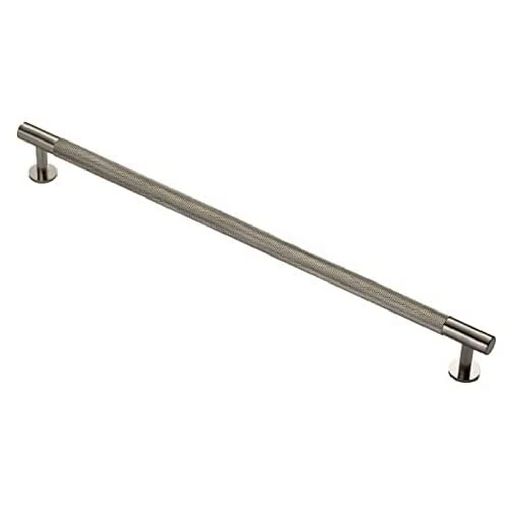 Carlisle Brass Satin Nickel Knurled Cupboard Pull Handle 320Mm Ftd700