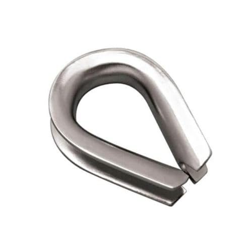 MarineNow 316 Stainless Steel Rope Thimble – Marine Grade, Corrosion Resistant – Prevents Rope Wear/Chafing – Choose Size (5/16
