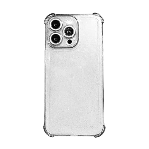 Coque silicone TPU pour iPhone 16e antichoc et transparente pailletée