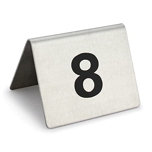 Números de mesa de acero inoxidable para restaurante indicador digital 44951 3
