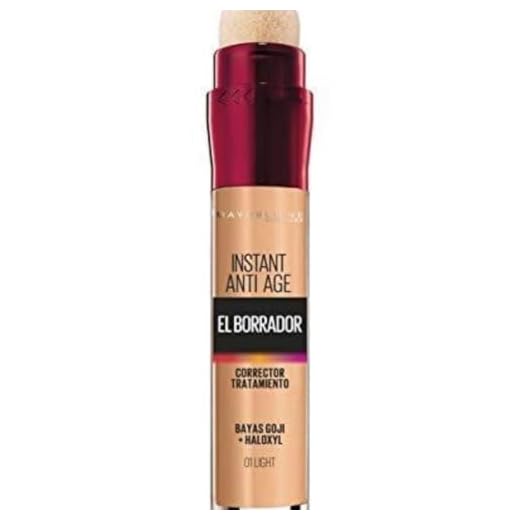 Maybelline New York, Corrector Borrador Multiusos, Con Cobertura Modulable, En Tono 01 Light, 6 ml