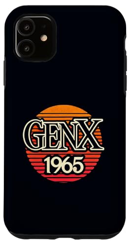 Carcasa para iPhone 11 Gen X 1965 Retro Vintage Sunset Generation X Cumpleaños