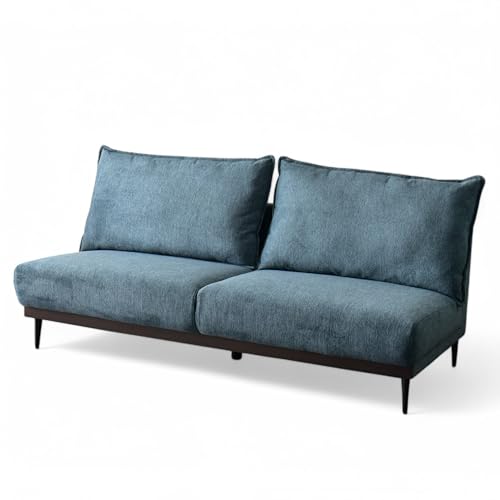 C�X�^�C�� �\�t�@ 3�l�|�� ��186cm LiveSmart ���C�u�X�}�[�g �l�C�r�[ �t�@�u���b�N �y�b�g�Ή� �܂Ƃ��ɋ��� ���� �V���v�� �J�o�[�����O cs-1115NV