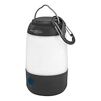 Ansmann Mini LED Licht dimmbar 3 Lichtmodis inklusive 3x AAA Batterien mit Bügel & Haken klein & kompakt Batteriebetreiben Notfalllicht Campingzubehör Wandern Angeln 1600-0388 Schwarz
