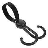 MOLUCKFU Gancho Para Bicicleta, Ganchos Para Carrito, Clips Para Cochecito, Colgador De Bolsas De Compras, Gancho Ajustable Para Cochecito, Ganchos De Aleación De Aluminio Para Cochecito,