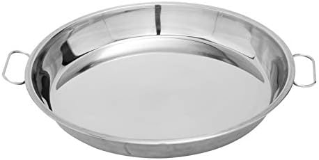 MixRBBQ Stainless Steel Drip Pan, Big Green Egg Grilling Accessory, Also Fit Weber Kettle Charcoal Grills Pizza Cake Baking Tray, 13-inch Diameter Round …