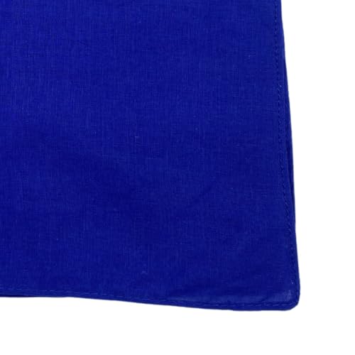 Image of MDSTYLE 100% Cotton Solid Color Bandana for Men & Women 22 inch x 22 inch Handkerchief Headband Scarf