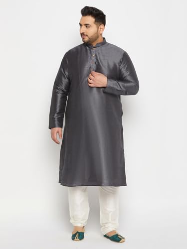 Image of Vastramay Plus Men's Silk Blend Kurta Pyjama Set