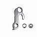 TerchPilet Rear Derailleur Hanger 41, Compatible with Canyon Hanger 9, Scott 228840, Bianchi, Diamondback, MASI, Focus, Raleigh, All-City, Silver Aluminum Alloy Dropout Replacement