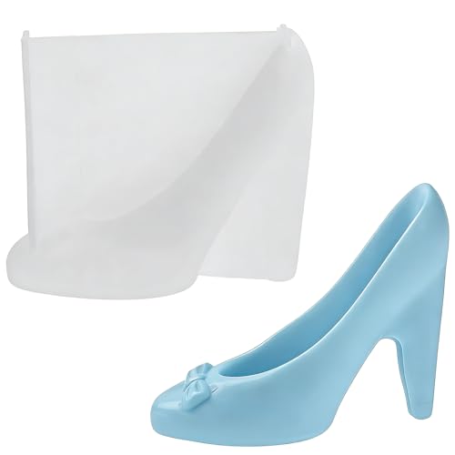 Generic Silicone High Heel Shoe Mold - Chocolate/Candle/Resin/Plaster/Clay - White - 5.3X4.5in