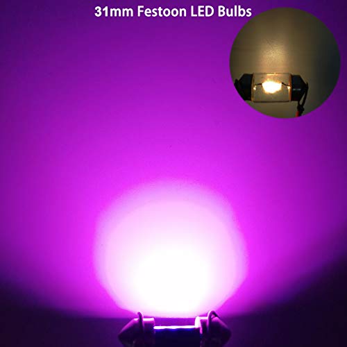 XINYANG 2PCS DE3175 Bombillas LED para Auto Moradas miniatura 3