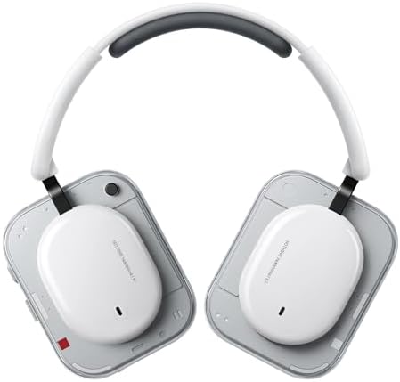 Nothing Headphone (a) 2026 New, Adaptive Active Noise Cancelling Headphones, Wireless Over Ear Bluetooth 5.4 ANC Headset with LDAC Hi-Res, 5 HD Mics Ultra Bass via APP, 135 Hours Playtime, White