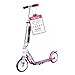 Produktbild HUDORA BigWheel 205 Scooter - Stabiler Aluminium-Roller - Höhenjustierbarer & zusammenklappbarer Cityroller mit Ständer - Sportlicher Kinder- & Erwachsenenroller für bis zu 100kg - weiß/pink
