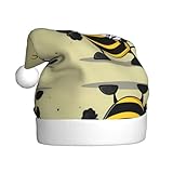 Verleihen Sie Ihren Feiertagen einen Hauch von festlicher Stimmung mit dem WHJWZY Cartoon Hummel Bild Weihnachtsmannmütze. Hergestellt aus hochwertigem Polyester, sorgt dieser Hut für Langlebigkeit und behält seine leuchtenden Farben während der gesamten Saison.