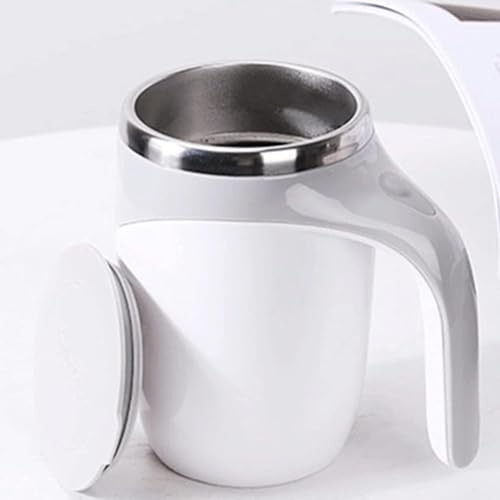 Image of Smart Self Stirring Mug - Battery Powered Mixing Cup for Coffee, Tea, Milk & Beverages, Perfect for Office, Home & Travel (Durable Stainless Steel Interior)