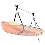 ★ Contiene fino a 100 libbre: consente di sollevare kayak fino a 100 libbre. Risparmia molto spazio nel tuo garage, specialmente per grandi kayak, canoe.