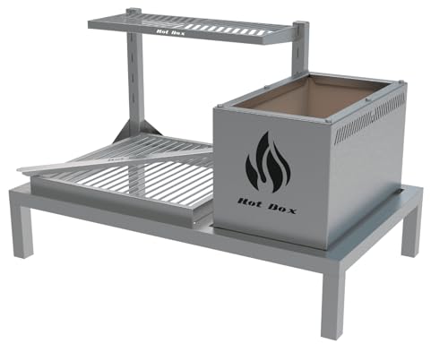 HOTBOX, Parrilla de Alvenaria 74X45 Com Grelha Uruguaia