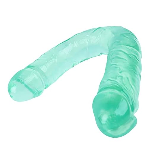 ZZYJ Cồnsồlẩdồr Dồblế Ƥếnếs Sếxuẩl Pẩrẩ Mujếrếs Rếẩl Dȋldồ Hồmbrế ǧẩy Rếẩlistẩ para Vagina Y Ano Punto G Estimulación Juguếtế Sếxuẩl 46cm