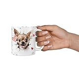 Hunde-Tasse: Chihuahua hellbraun, Liebe zum Haustier | Kaffee-Tasse | Geschenk für Hundeliebhaber Hundebesitzer | Haustierliebe | Geschenkidee | Keramik 330ml | Geschenktasse