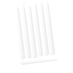 D’light Online 18″ White Taper Candles Event Bulk Packed – Qty 144 (White Bulk Unwrapped, 18 Inch)