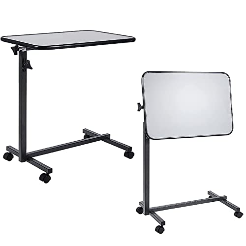 Table de chevet médicale sur roulettes inclinable pour lit médicalisé