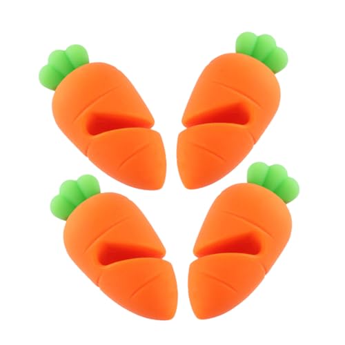 VERDANVERSE 4pcs Spill Lid Clamp Silicone Hot Pan Holder for Soup Pot Lid Lifter Keeping Open Cooking Assistant