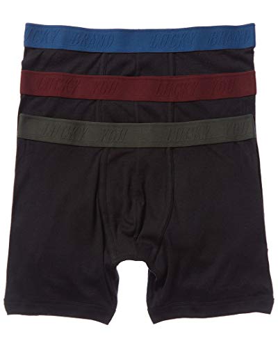 Lucky Brand Mens 3Pk Boxer Briefs, L #TOP19