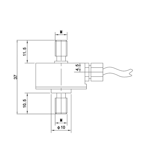 Celda de carga miniatura de 3 a 5 kg sensor de fuerza para prensado industrial 3