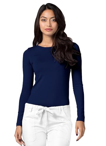 Adar Underscrubs for Women 2 Pack - Long Sleeve Underscrub Comfort Tee2