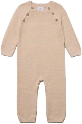 Stellou & friends Knit Romper - 2T Sand Beige Toddler Romper, Baby Romper, Baby Boy & Baby Girl Rompers