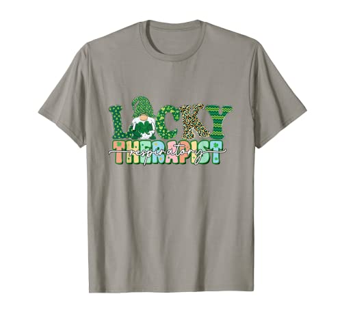 Terapeuta respiratoria de la suerte, terapia RT, gnomo día de San Patricio Camiseta