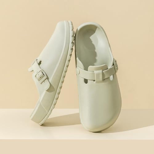 Image of Arch Support Nurse Clogs for Women and Men, Adjustable Buckle Mules Non Slip Work Shoes Chef Garden Sandals, Slip-On Cushion Slippers Slides