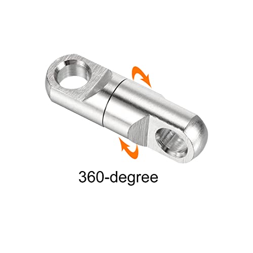 PATIKIL Fishing Heavy Swivel, 5Pcs 551lb Copper Bearing Wind on Terminal Tackle for Big Game Fishing Silver - Image 4