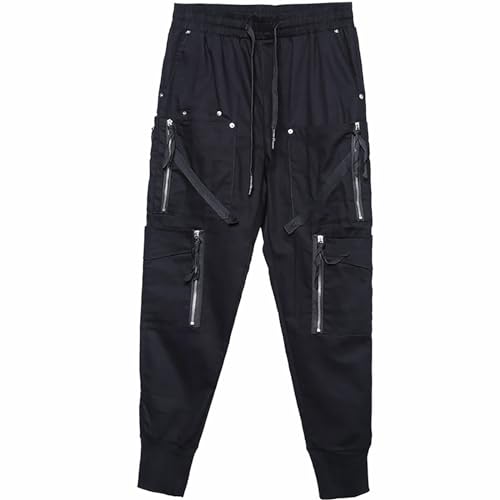 MOKEWEN Men's Techwear Jogger Cargo Cyberpunk Combat Tactic Ankle Pants with Pockets2