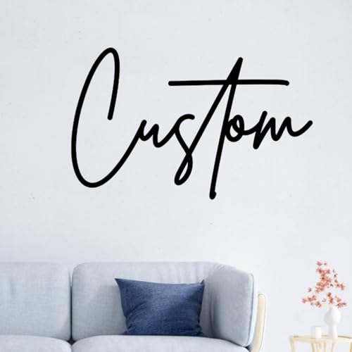 Jeclist Personalized 14" Metal for Word Sign Wall Art Decor,