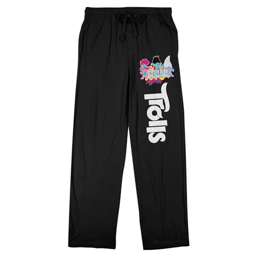 Bioworld Trolls Squad Goals Men's Black Sleep Pajama Pants