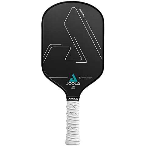 JOOLA Vision Pickleball Paddle with Textured Carbon Grip Surface Technology for Maximum Spin and Control with Added Power - Polypropylene Honeycomb Core Pickleball Racket 16mm Cover