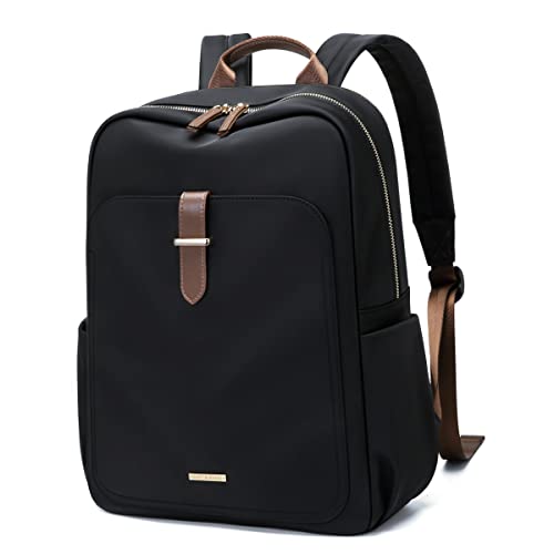 GOLF QUALITY Mochila Mujer Mochila Ordenador Portatil 14 Pulgadas, Mochilas Hombre del Trabajo Negocio Diario Escolares Bolso de Escuela, Mochila Universitaria Casual Backpack, Negro