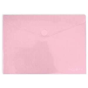 Grafoplás Multiline Kunststoff Briefumschläge mit Klettverschluss, 5 Stück