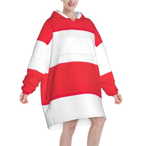 Couverture à capuche drapeau indonésien chaude pour lutter contre le froid - 2