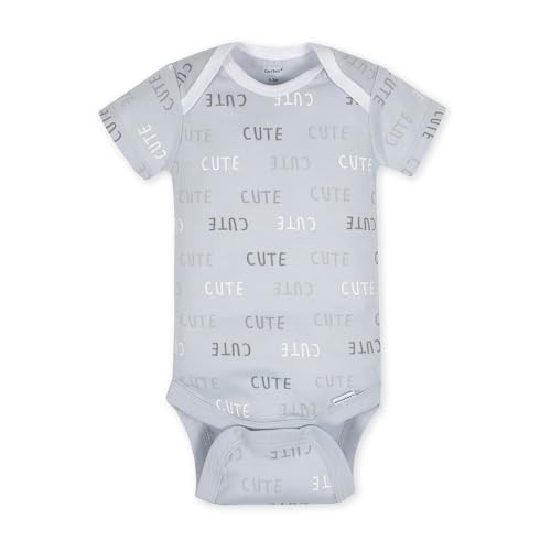 Image of Gerber Unisex Baby 5-Pack Short Sleeve Variety Onesies Bodysuits